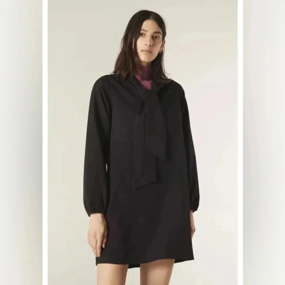 Compania Fantastica Black Cravate Dress NWT - Picture 8 of 9